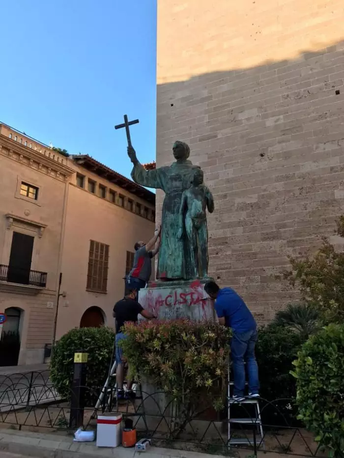San Junípero Serra, injusta víctima de vandalismo en Estados Unidos y España 2 SAN JUNIPERO SERRA MALLORCA GAUDIUM PRESS