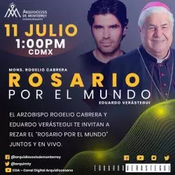 Otra vez, Rosario con Eduardo Verástegui: pero esta vez es “Rosario por el mundo” 1 rosario por el mundo