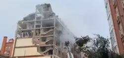 Sacerdote herido en explosión de edificio en Madrid fallece 3 Edificio destruido 1