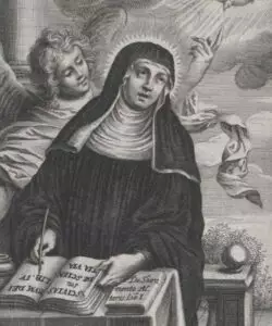 Santa Isabel de Schönau, un día un ángel la golpeó con un látigo, por no cumplir su orden 2 Elisabeth von Schonau2