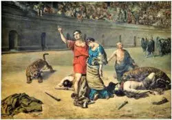 Los primeros mártires romanos, acusados por Nerón de haber quemado Roma 2 martires roma