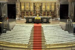 Mais de 15 mil cravos brancos sao oferecidos a Nossa Senhora na Espanha 1 700x467 1
