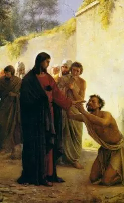 Jesús mendigo (Poesía) 2 jesus y el mendigo