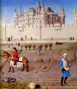 Así nació el feudalismo 2 621px Les Tres Riches Heures du duc de Berry octobre detail