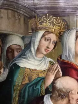 Santa Elena, Madre de Constantino quien dio libertad a la Iglesia, ella descubrió la verdadera cruz 2 Santa Elena
