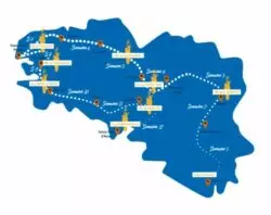 Carruaje de Nuestra Señora viaja por el oeste de Francia 3 Tromeni de Maria 700x553 1