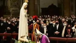 Papa pide que fieles renueven consagración al Inmaculado Corazón de María 2 Papa Francisco consagra a Russia e a Ucrania ao Imaculado Coracao de Maria 1 700x394 1