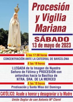 procesion y vigilia Barcelona