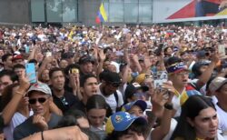 Manifestantes contra el fraude electoral en Venezuela en julio de 2024