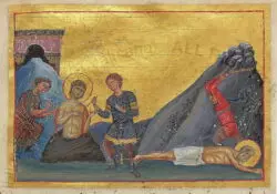 San Arquipo de Colosas, fiel compañero de San Pablo 2 Archippus and Philemon Menologion of Basil II 700x490 1