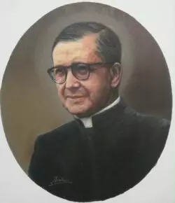 El Camino del Sacerdote: Primer centenario de la Ordenación de San Josemaría Escrivá 2 San Josemaria Escriva de Balaguer 65x54. Como peculiaridad la imagen esta sacada de una pequena foto del Santo de los anos 50 en blanco y negro