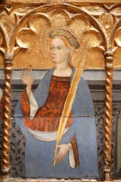 Santa Catalina de Alejandría, un día la Virgen se le aparece mostrándole el mejor pretendiente del mundo 2 6 7