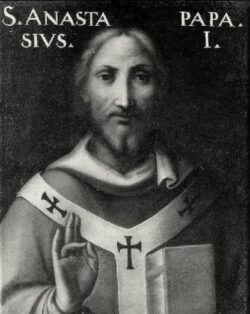 San Anastasio I Papa, con la autoridad de Pedro corrigió a un Padre de la Iglesia 2 3 1