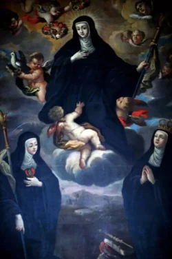 Santa Escolástica, hermana gemela de San Benito, tanto en la carne como en el espíritu 3 Santa Escolastica Monasterio Benedictino de San Cugat del Valles Barcelona96EW4891 700x1052 2