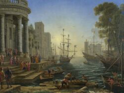 Claude Lorrain, el Pintor que capturó la brillante luz del Sol 5 Claude Lorrain Seaport with the Embarkation of Saint Ursula 700x529 1