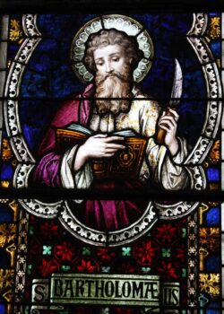 San Bartolomé Apóstol, el recto, el elogiado por Cristo, el amigo de San Felipe 3 5 6