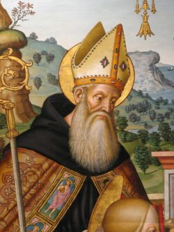 San Agustín, el re-converso, el del pensamiento teológico más influyente de la historia 2 San Agustin Marchisiano di Giorgio s.XVI Santuario di San Nicola da TOLENTINO IT