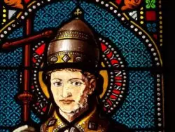 San Dionisio, el santo que “caminó con su cabeza en las manos”: historia y tradición 3 960px Pomport eglise vitrail tete 4 700x525 1