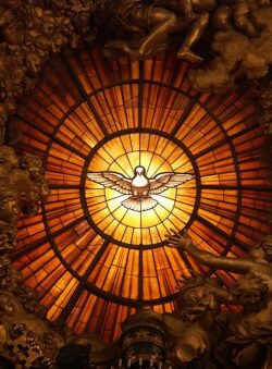 “¡Envía a tu Espíritu Santo y salva a mi hijo!”, la oración de una madre en medio de una tragedia 2 Rom Vatikan Basilika St. Peter Die Taube des Heiligen Geistes Cathedra Petri Bernini
