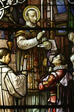 San Francisco de Borja, virrey, ve a su emperatriz destrozada y se entrega por entero al Reino de Dios 2 San Francisco de Borja Santuario de Loyola GuipuzcuaIMG 3824