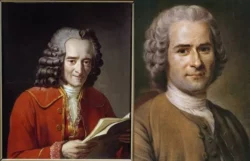 Siglo XVIII: Revolución en las ideas – Revolución y Contra Revolución 2 voltaire Rousseau 700x452 1